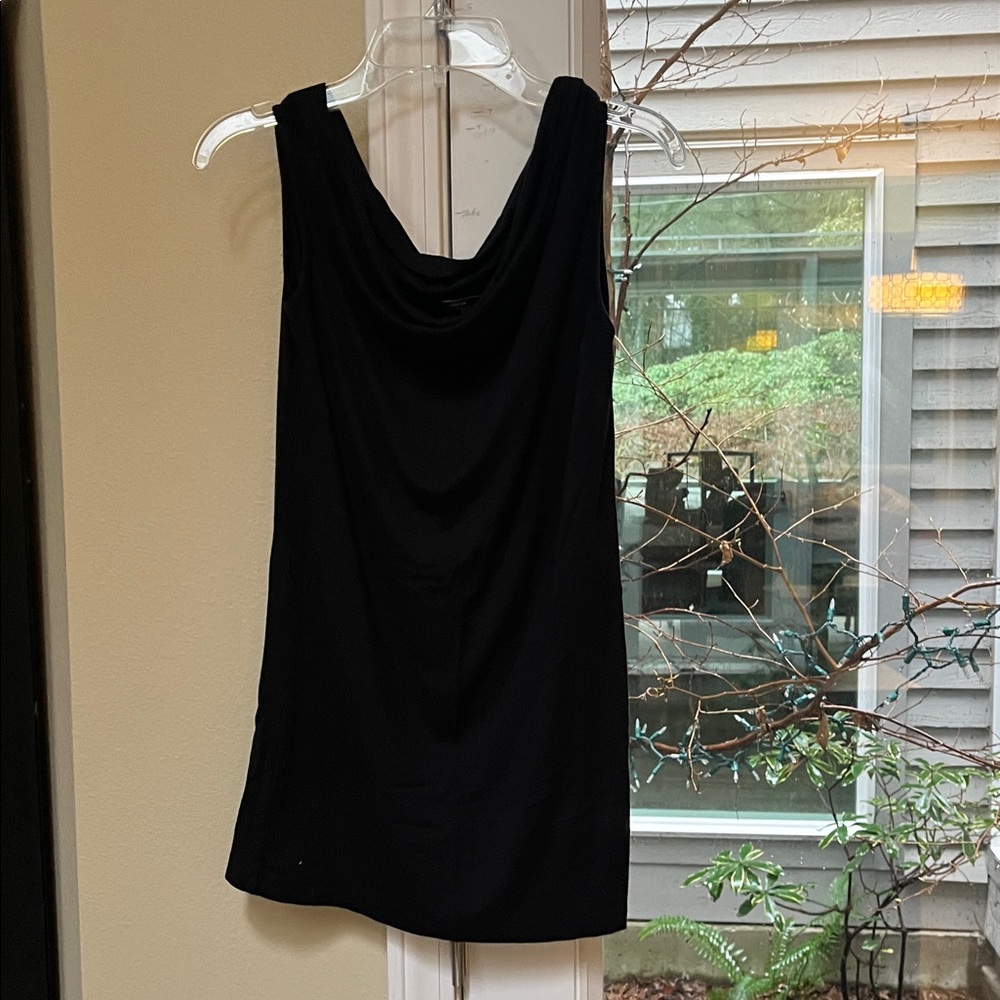Vince Black Cowl Neck Sleeveless Top